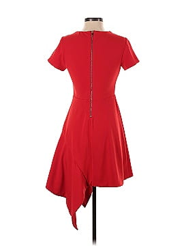 Slate & Willow Red Drape Hem Dress (view 2)