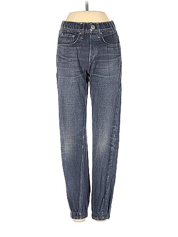 Rag & Bone 100% Cotton Solid Blue Jeans Size XXS - 78% off