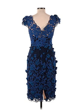 MARCHESA notte Floral Embroidered Dress (view 2)