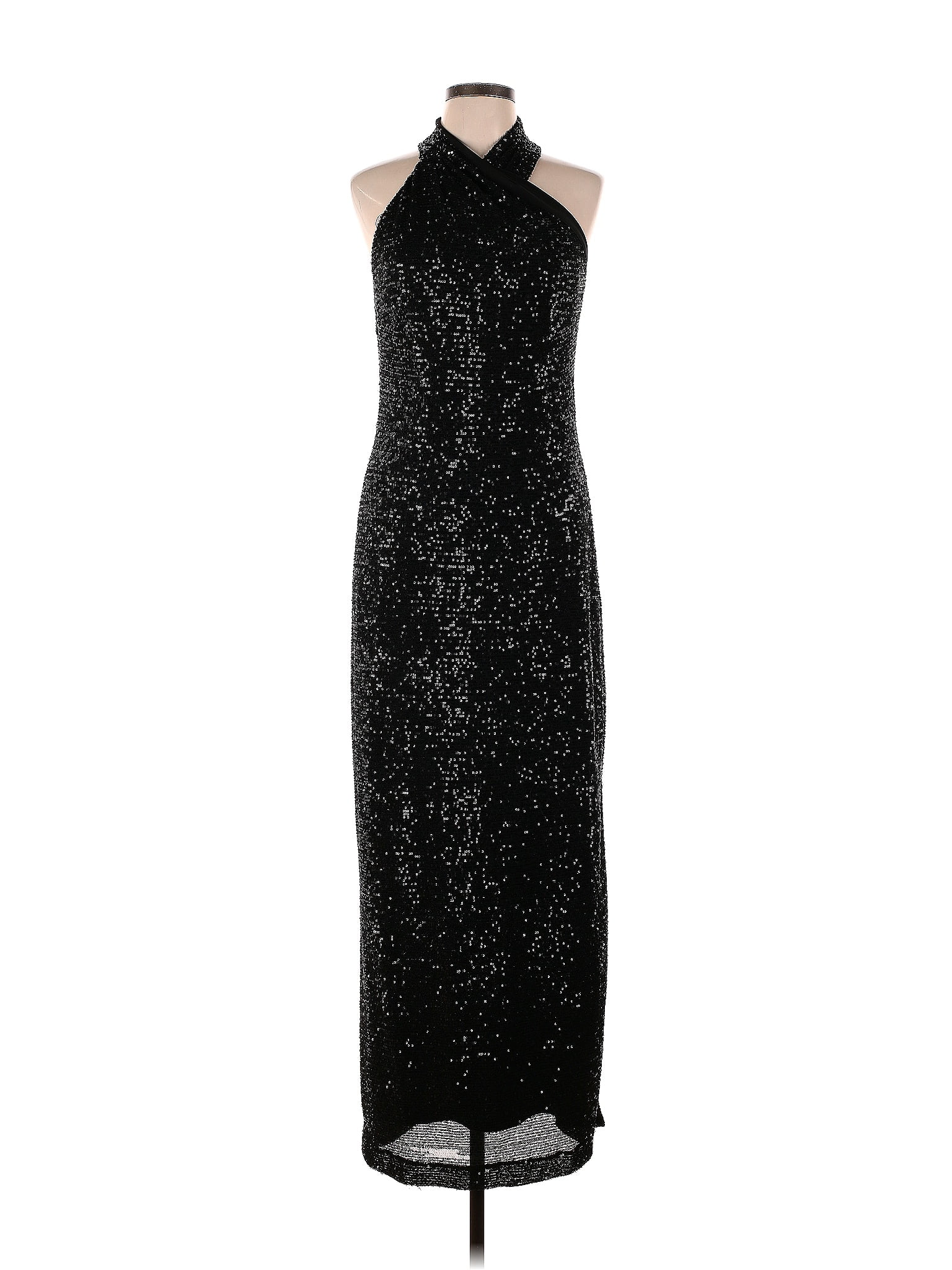 Rachel Rachel Roy Black Black Sequin Harland Gown Size L 71 Off