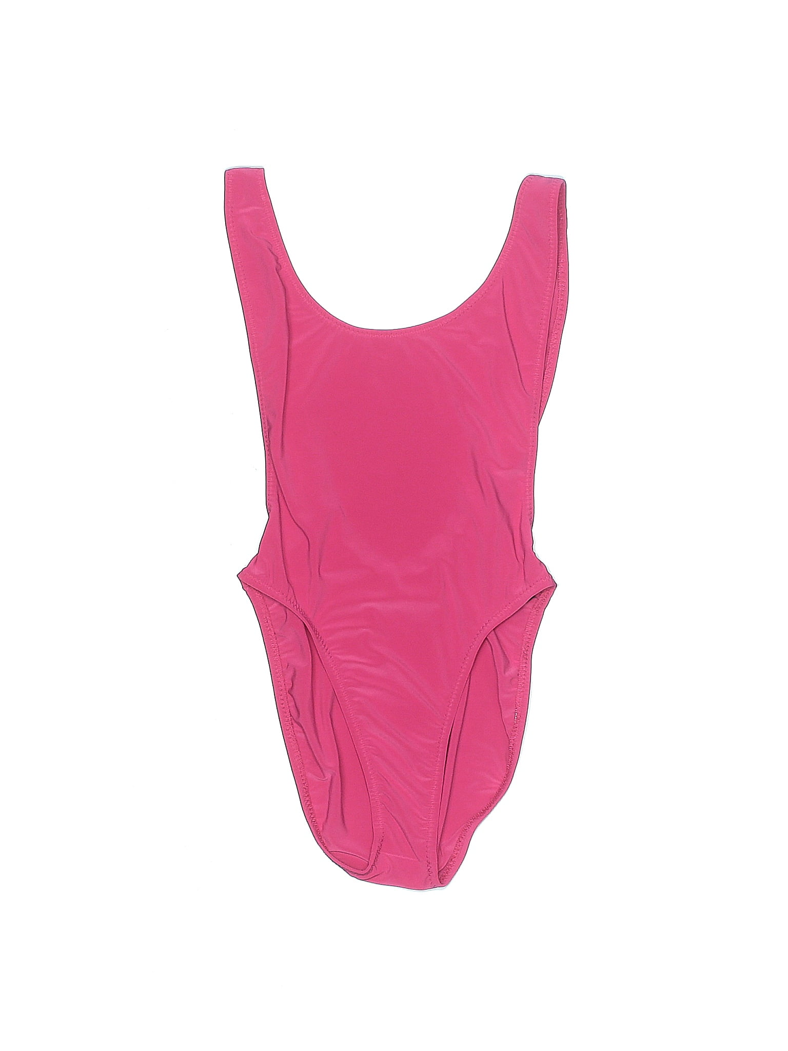 Norma Kamali Solid Pink One Piece Swimsuit Size S 77 Off Thredup