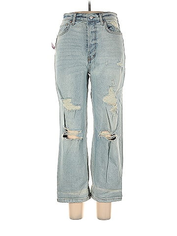 NEW Wild Fable Jeans Women's Super High Rise Distressed Baggy 10/30 NEW