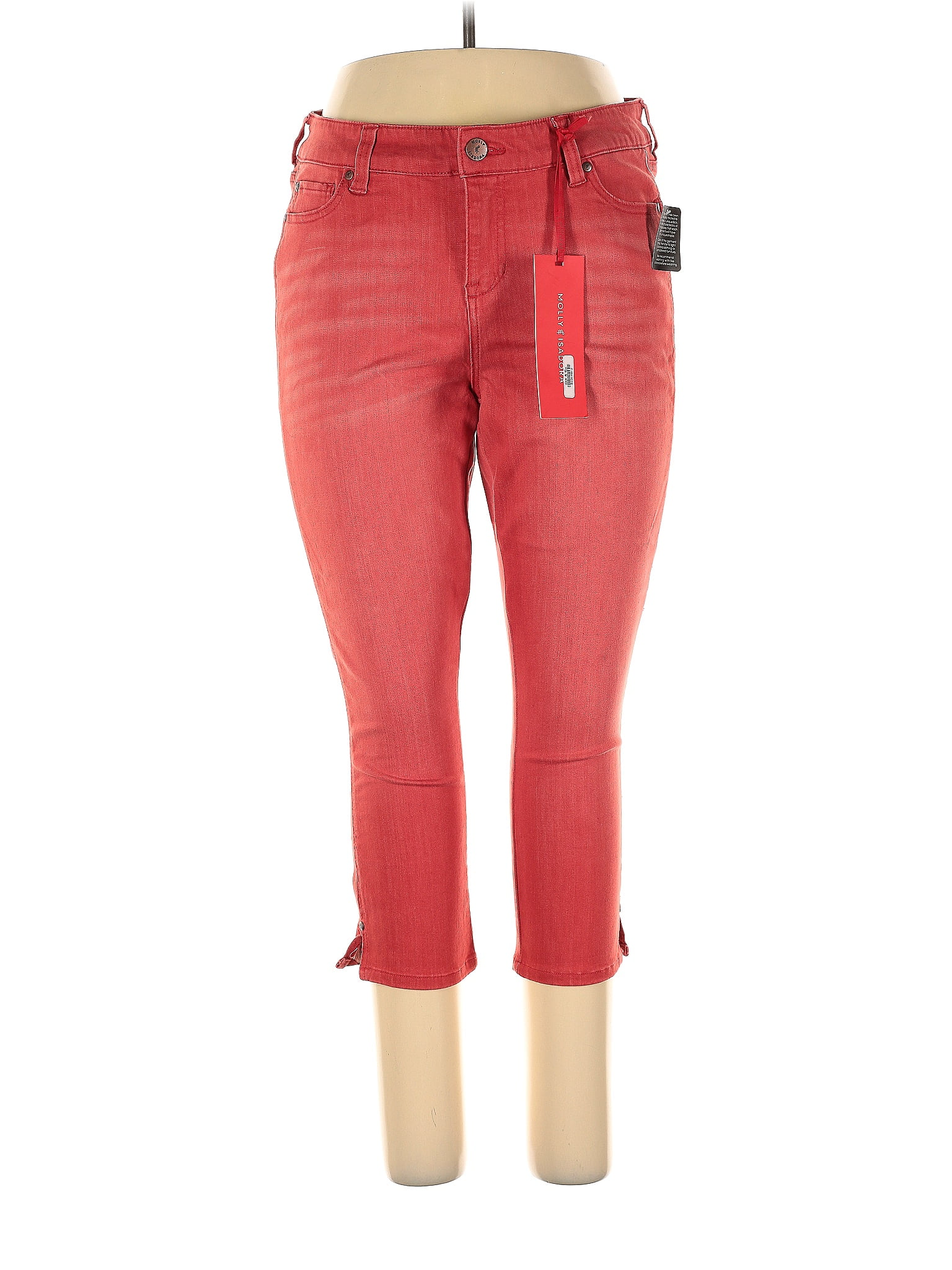 Molly & Isadora Solid Red Jeans Size 14 (Plus) - 64% off | thredUP