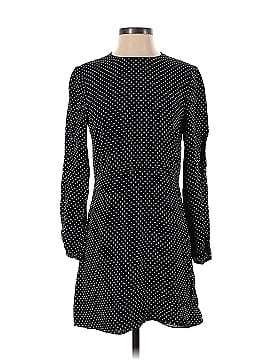 Theory Black Crepe Polka Dot Crew Dress (view 1)