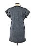 Coach 100% Cotton Gray Blue Chambray Short Prairie Dress Size 6 - photo 2