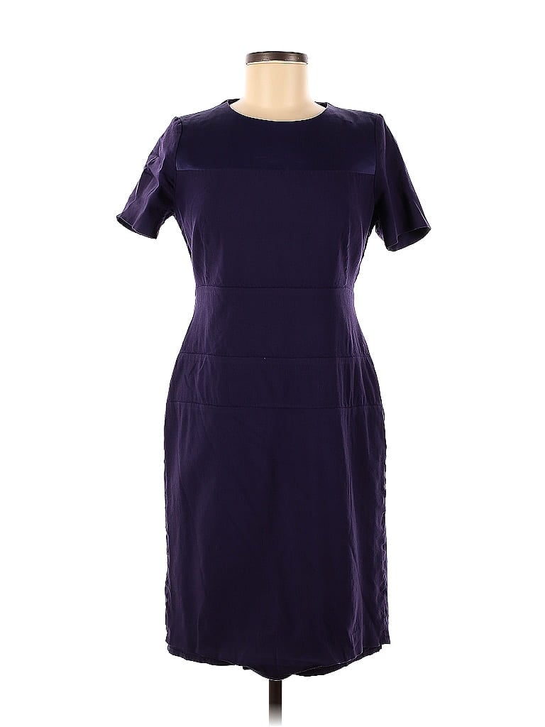 BOSS by HUGO BOSS Solid Purple Delilara Dress Size 6 - photo 1