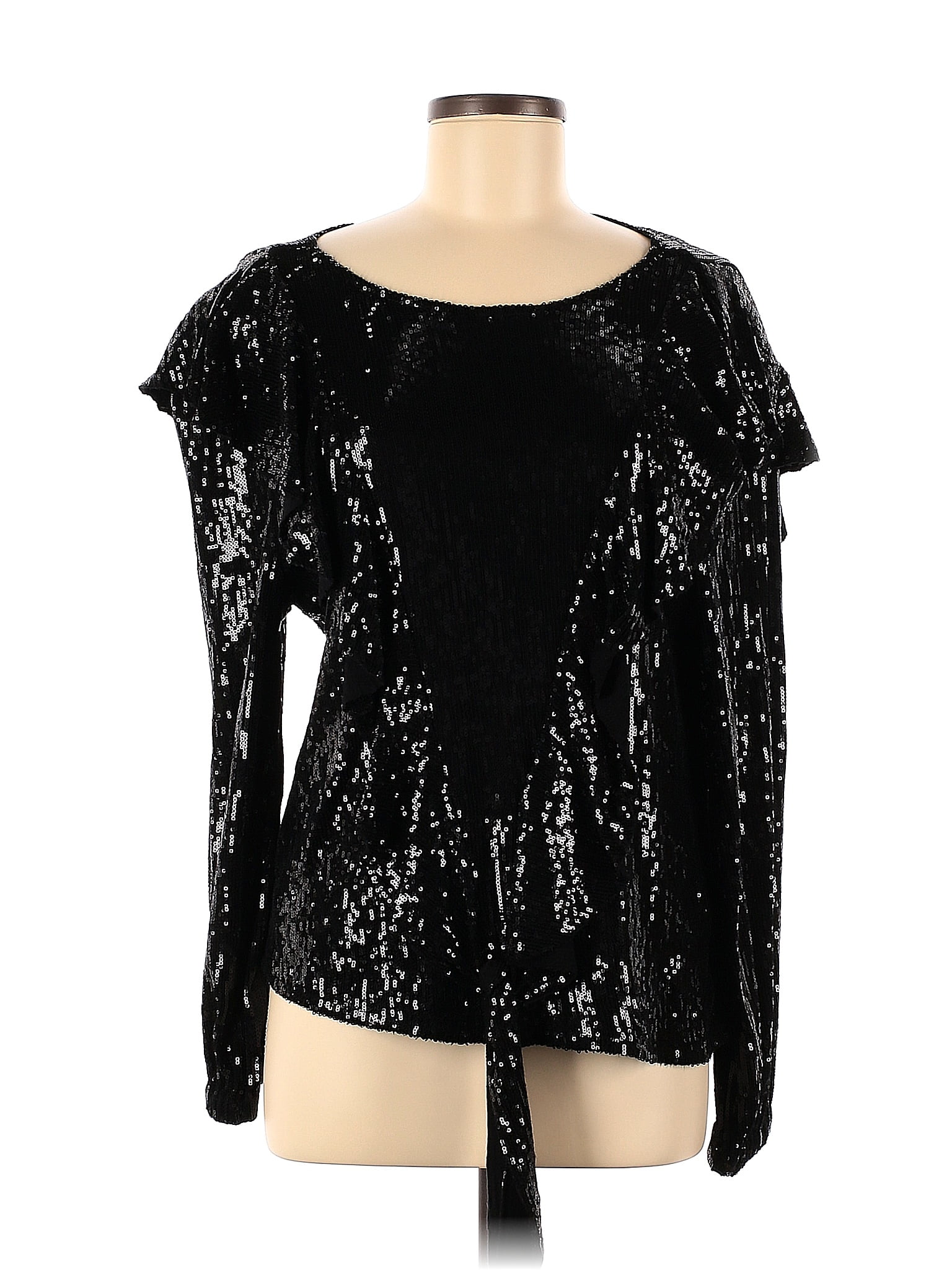 Nicole Miller Red and White Abstract Blouse