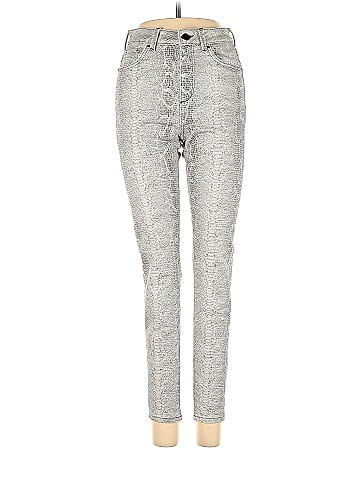 Zara Snake Print Gray Jeans Size 4 - 49% off