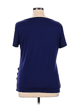 Carole Hochman 100% Cotton Navy Blue Short Sleeve T-Shirt Size XL - 73% off