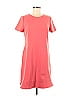 Vince Camuto Solid Pink Casual Dress Size 8 - photo 1