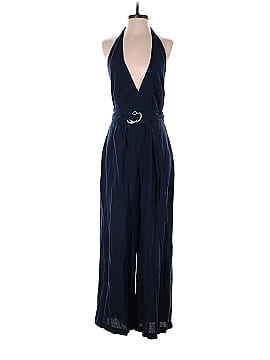 Adam Lippes Collective Navy Halter Jumpsuit (view 1)