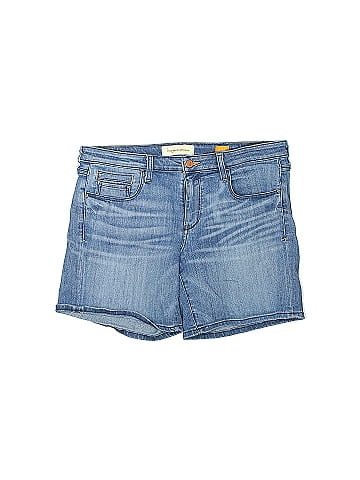 Pilcro and The Letterpress Solid Blue Denim Shorts 30 Waist - 76% off