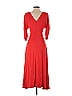 Nicholas Red Gathered Sleeve Dress Size 0 - photo 2