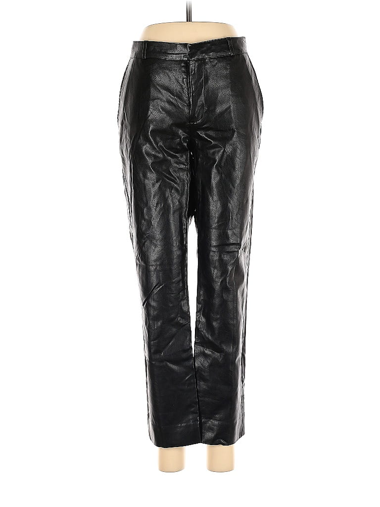 Banana Republic 100% Rayon Black Faux Leather Pants Size 6 - photo 1