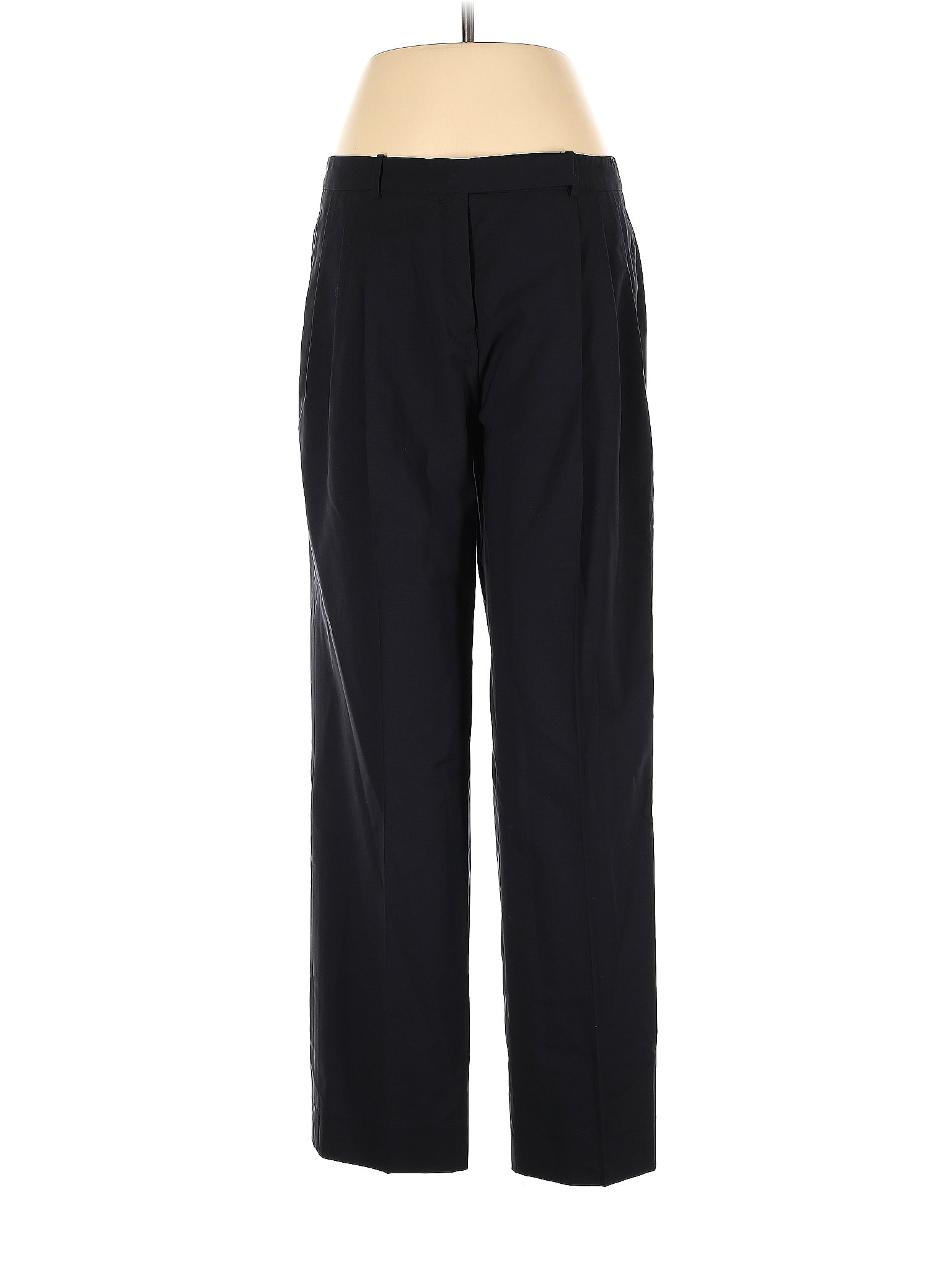 Jil Sander 100% Wool Solid Black Wool Pants Size 40 (EU) - 90% off ...