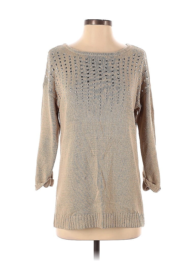Roz & Ali 100% Acrylic Tan Pullover Sweater Size S - photo 1