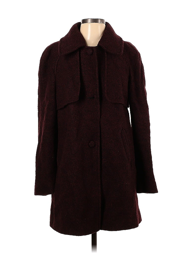 Express Solid Brown Burgundy Coat Size S 71 off thredUP