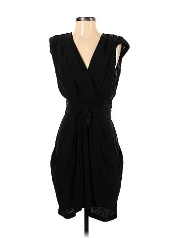 Whistles black hotsell wrap dress