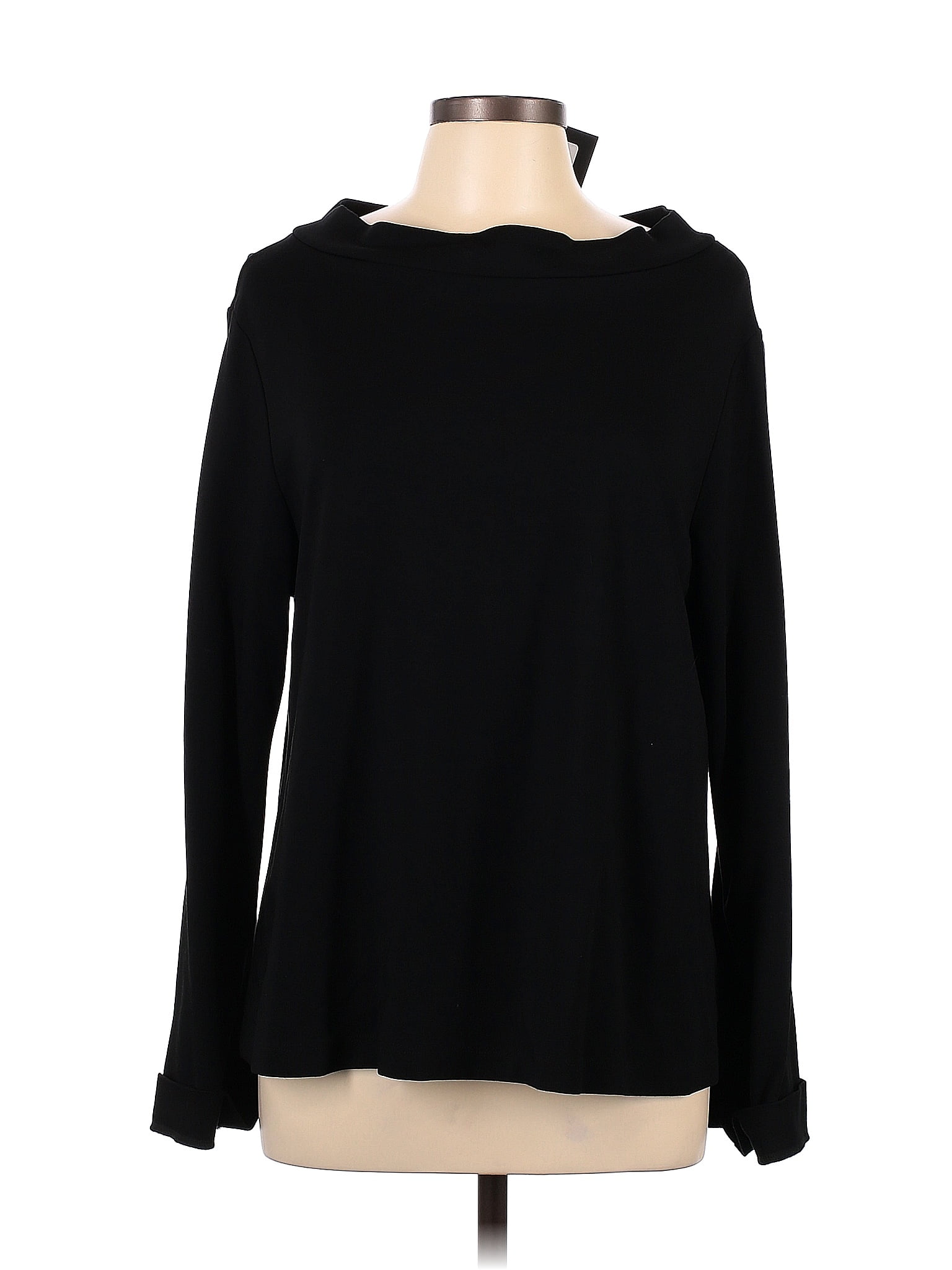 bryn WALKER Solid Black Long Sleeve Top Size M - 72% off | ThredUp