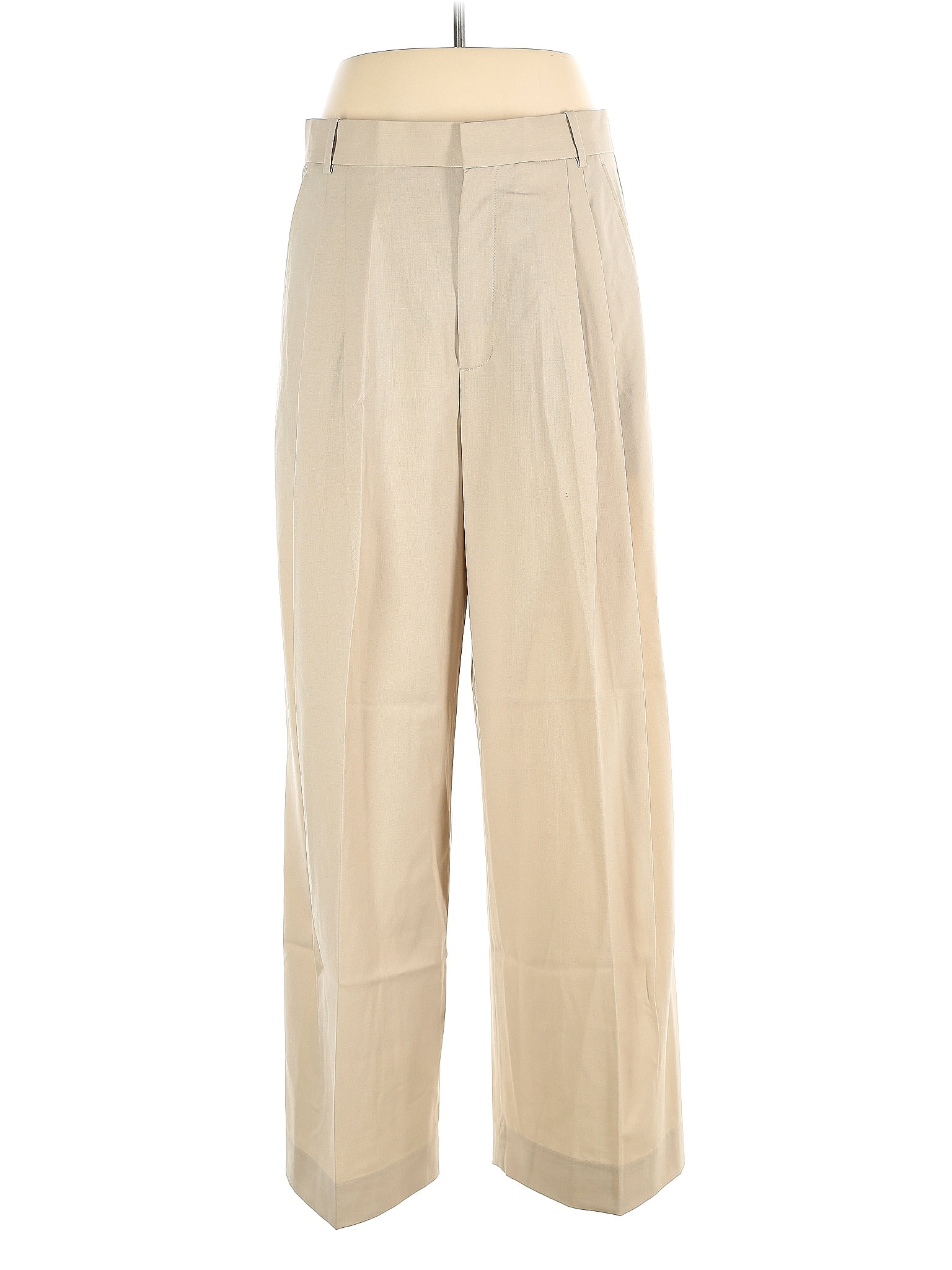 Banana Republic Solid Tan Wool Pants Size 14 75 off thredUP