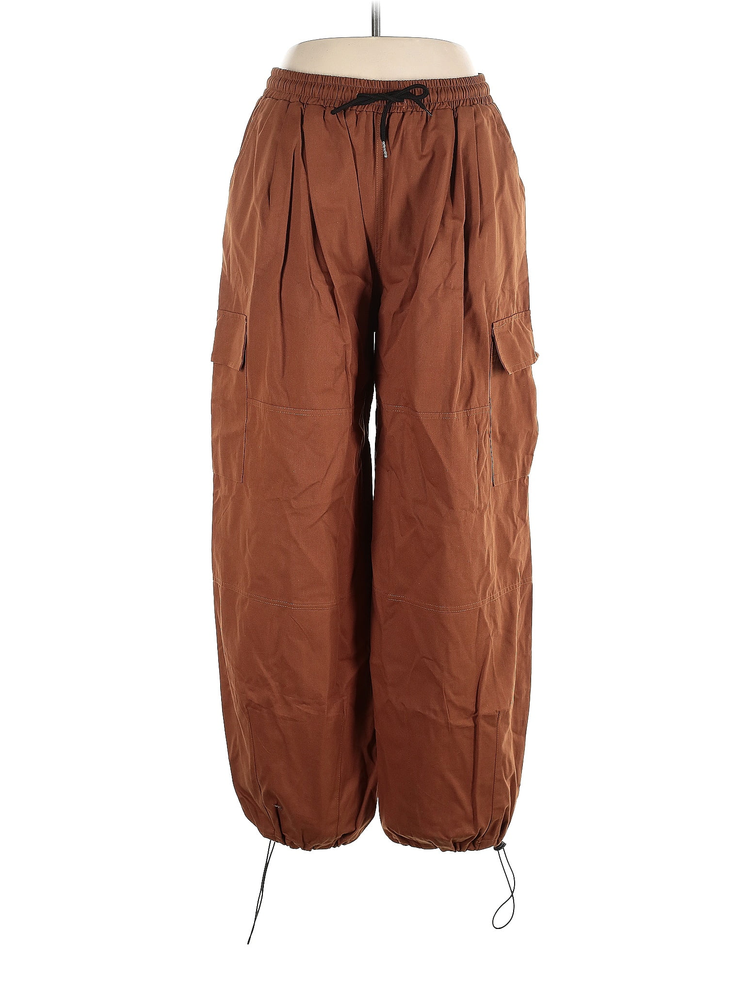 Micas 100% Cotton Solid Brown Cargo Pants Size XL - 47% off | thredUP