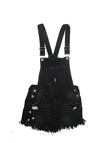 Black Overall Shorts