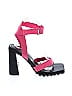 Jessica Simpson Color Block Pink Heels Size 6 1/2 - photo 1