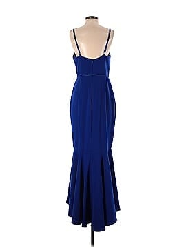 MARCHESA notte Royal Blue Ruffle Gown (view 2)
