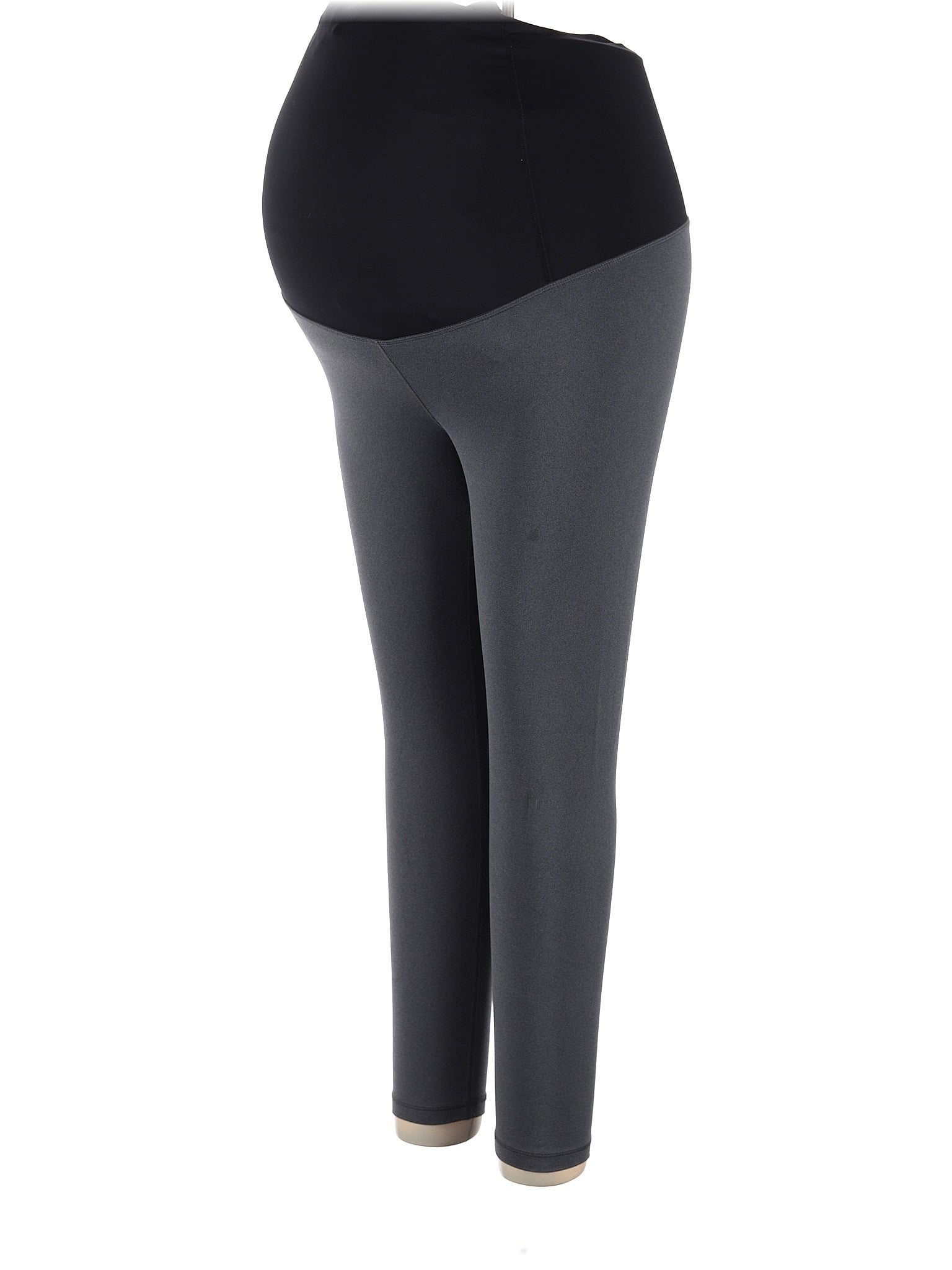 Isabel Maternity Solid Gray Leggings Size XL (Maternity) 6 off thredUP