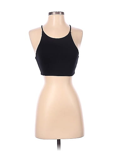 Nylon Black Sports Bra 