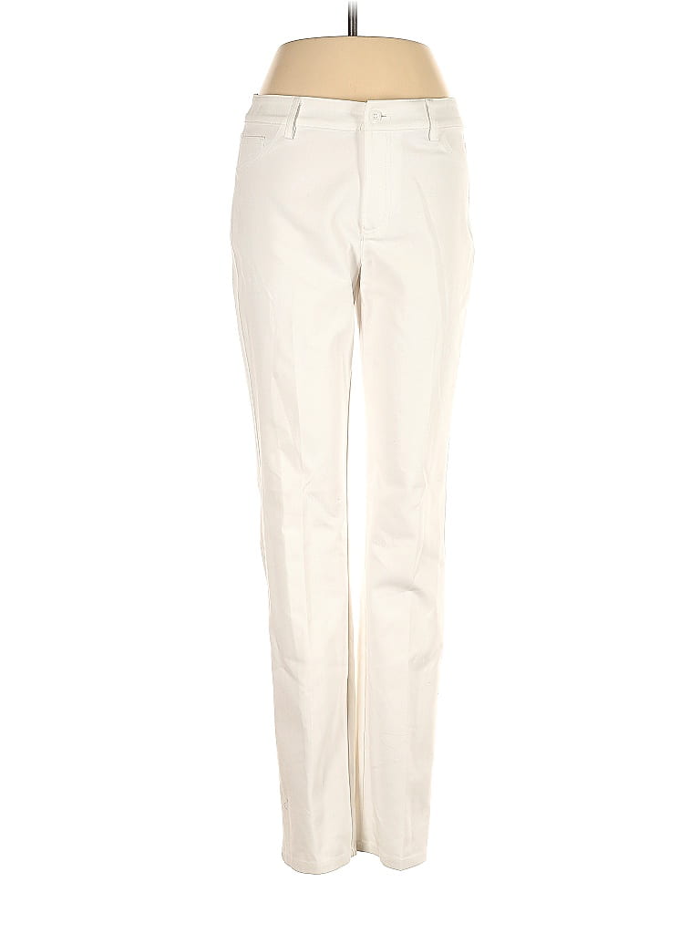 Neiman Marcus Solid Ivory Casual Pants Size 4 - 73% off | thredUP