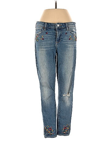 Lucky Brand Solid Blue Jeans Size 4 - 69% off