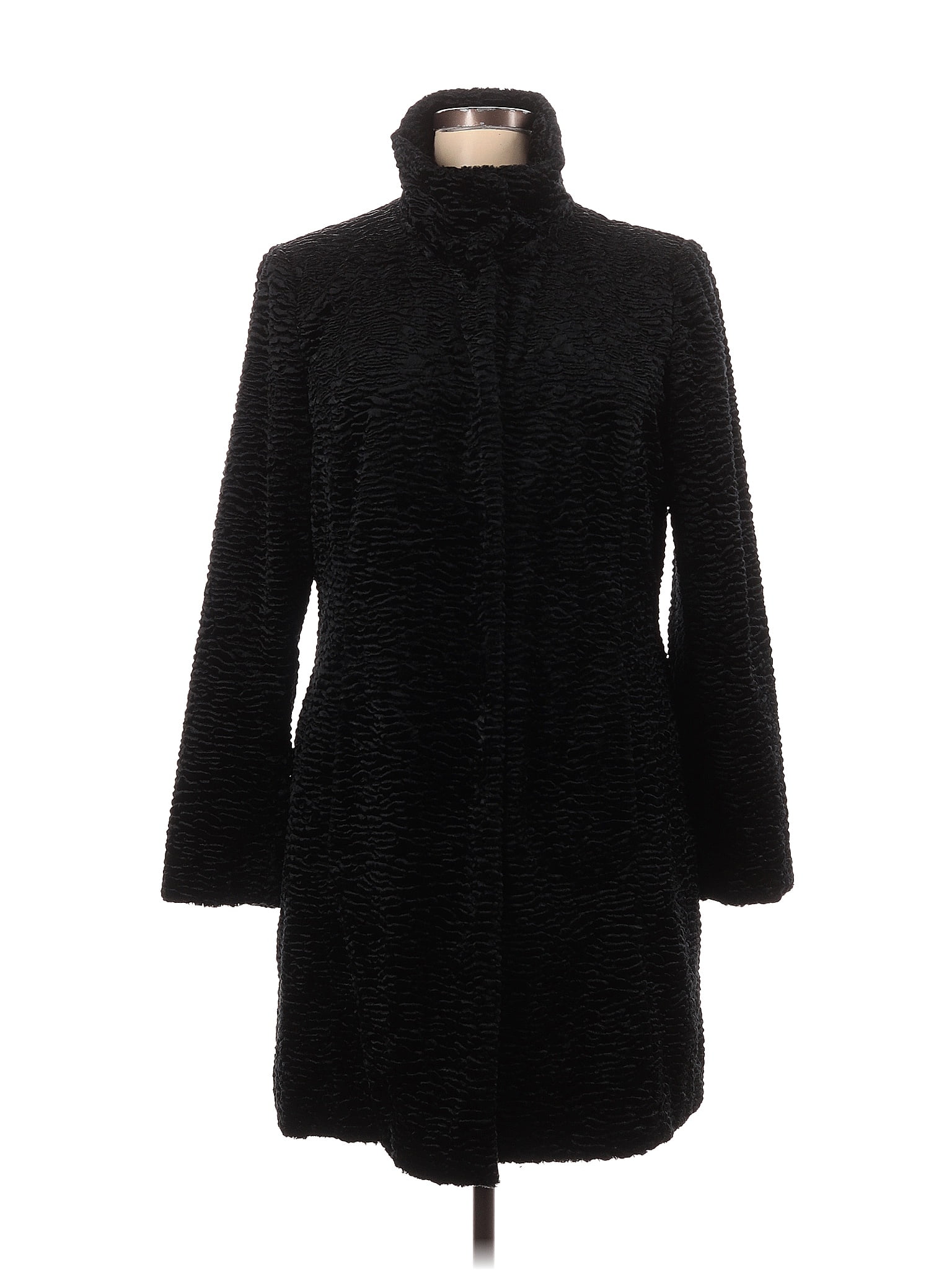 White House Black Market Solid Black Coat Size XL - 70% off | thredUP