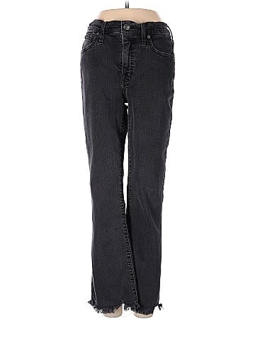Madewell Cali Demi-Boot Jeans in Berkeley Black: Chewed-Hem Edition (view 1)
