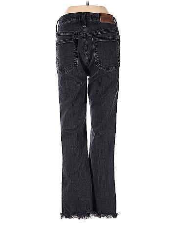 Madewell Cali Demi-Boot Jeans in Berkeley Black: Chewed-Hem Edition (view 2)