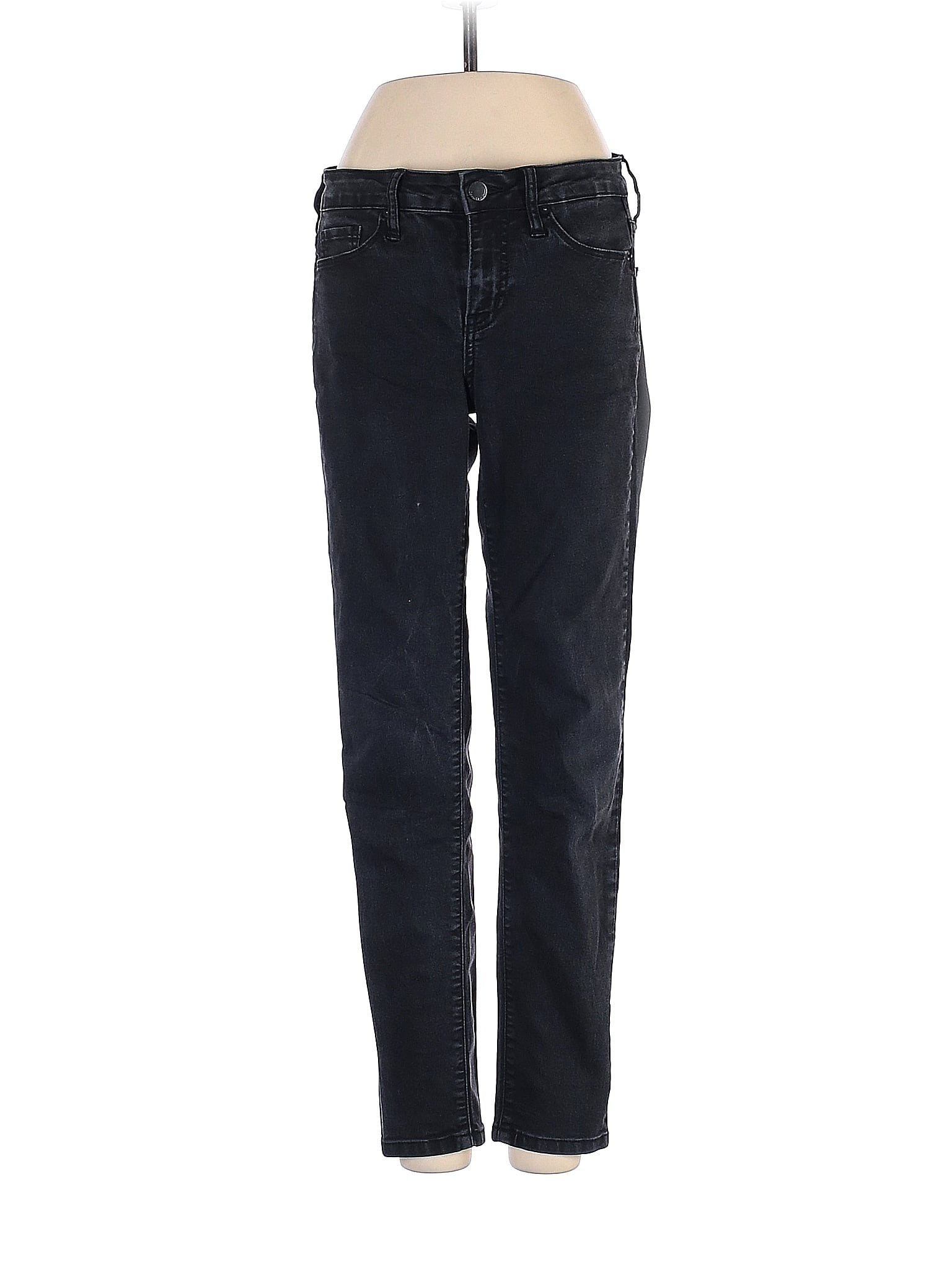 CALVIN KLEIN JEANS Solid Black Blue Jeans 27 Waist - 67% off | thredUP