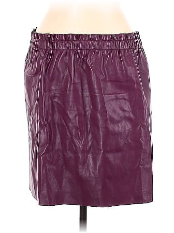 Ann Taylor LOFT Outlet Faux Leather Skirt (view 2)