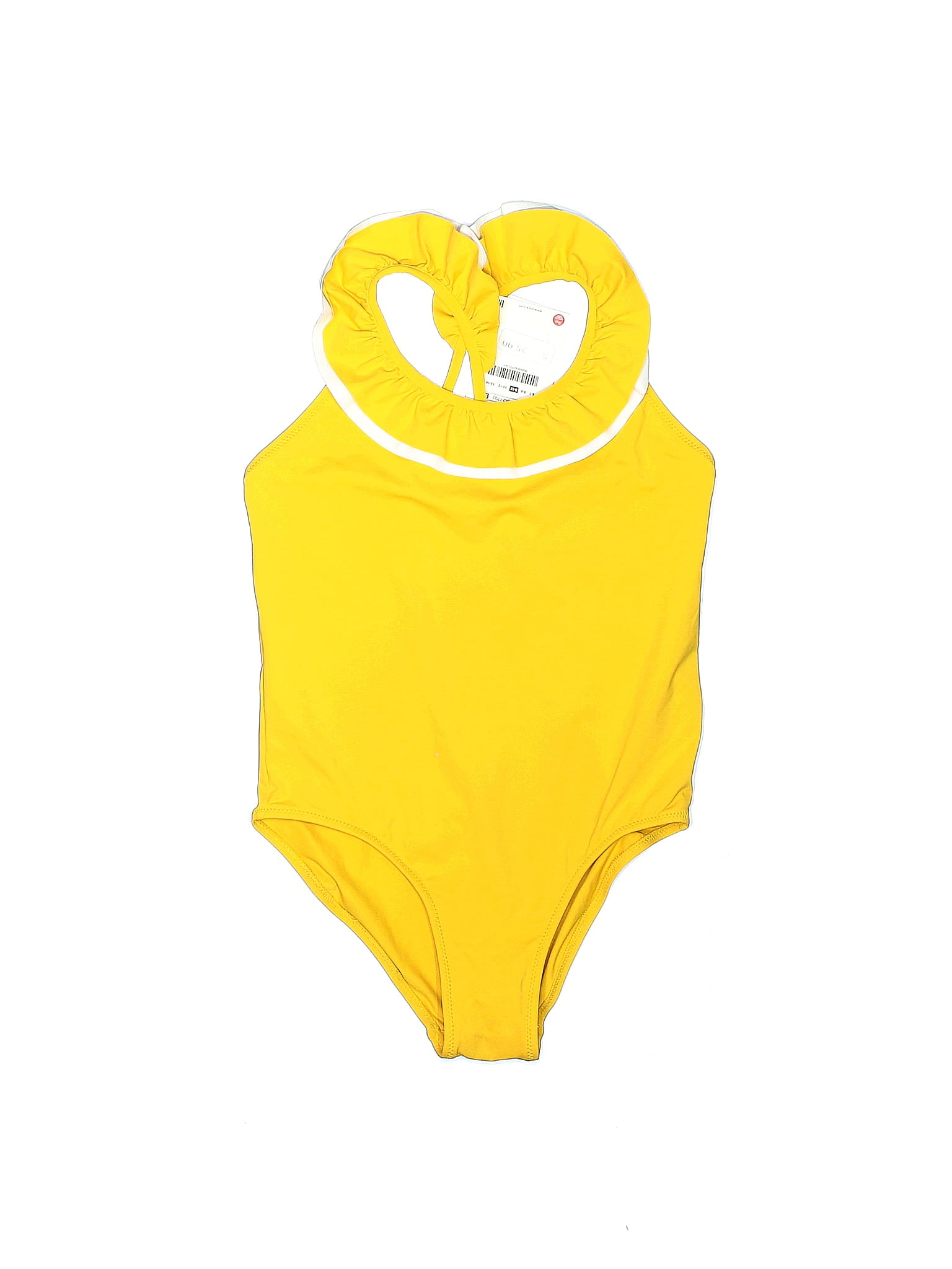 Zara Solid Yellow One Piece Swimsuit Size 9 10 61 Off Thredup