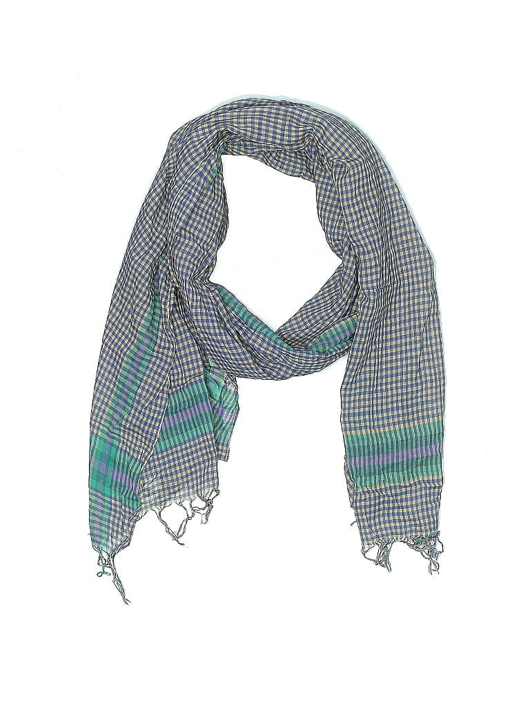 Pre-owned Assorted Brands Scarf In Blue