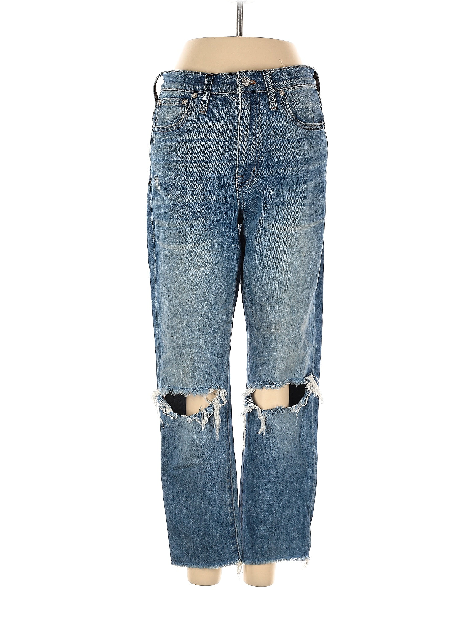Jean Madewell Taille 24 Délavé Et Déchiré – Coupe Skinny, Pour Juniors, Occasion Très Bon état