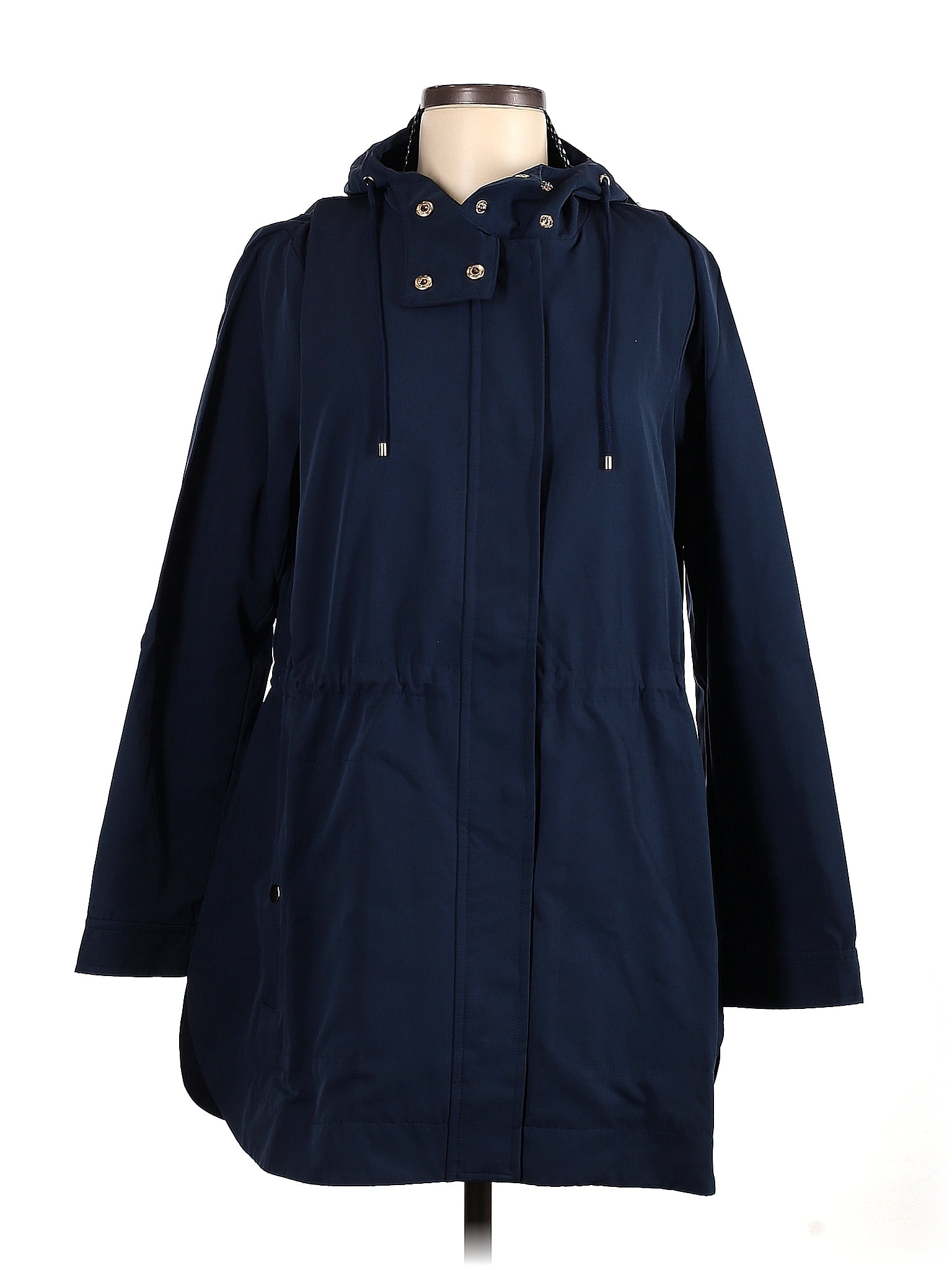 Ann Taylor LOFT Outlet Solid Navy Blue Jacket Size M - 56% off | thredUP