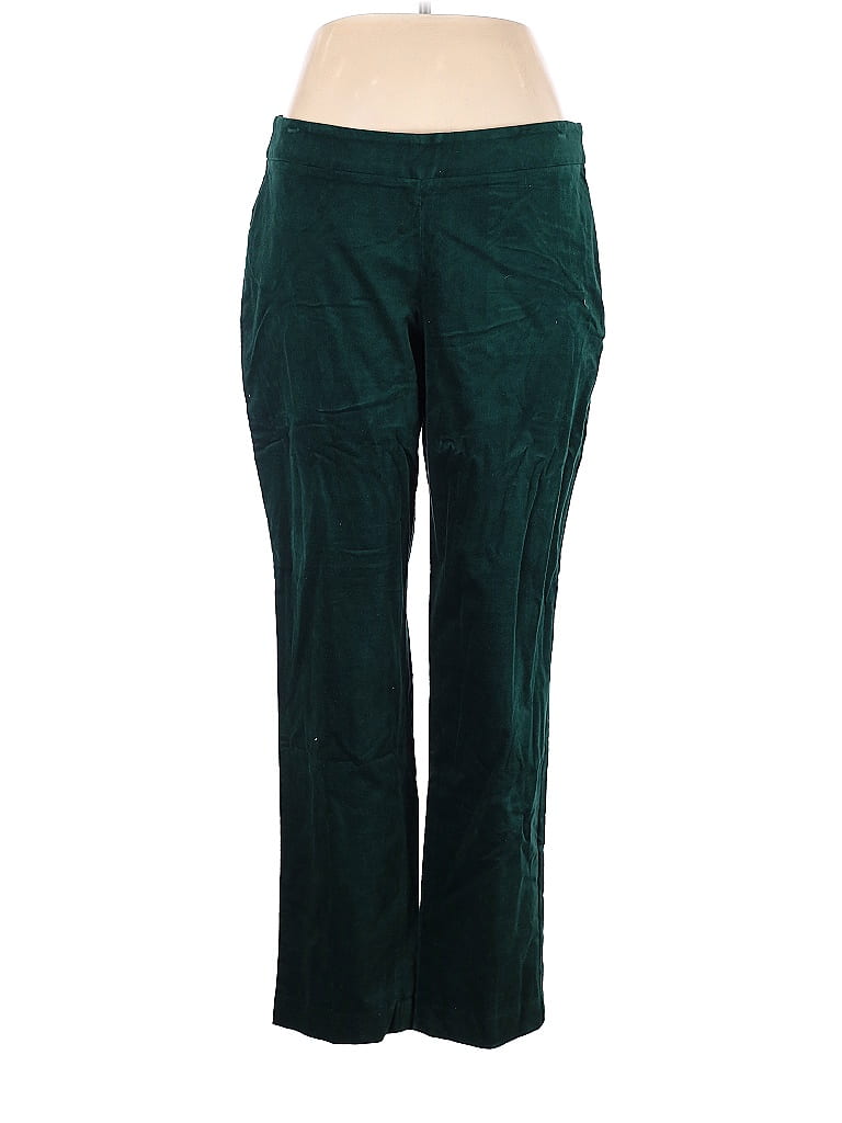 Talbots Solid Green Velour Pants Size 12 (Petite) - 76% off | ThredUp