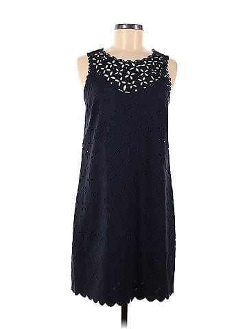 J crew hotsell navy eyelet dress