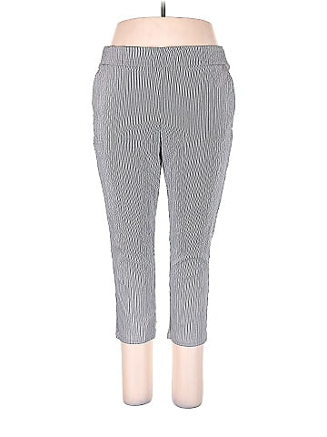 Simply Vera Vera Wang Multi Color Gray Dress Pants Size XL - 50% off