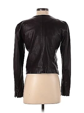 Vince. Cross Front Leather Jacket (view 2)