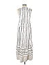 3.1 Phillip Lim 100% Polyester Stripes Gray High-Low Painted Dress Size 2 - photo 2