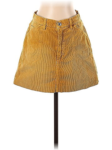 Mustard yellow shop 70s skirt