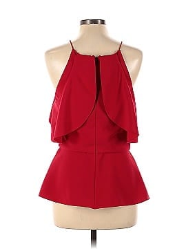 Christian Siriano Red Cold Shoulder Top (view 2)