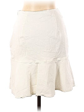 Thakoon Collective White Denim Flare Skirt (view 2)