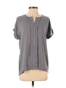 Blue Saks Fifth Avenue Short Sleeve Blouse (view 1)